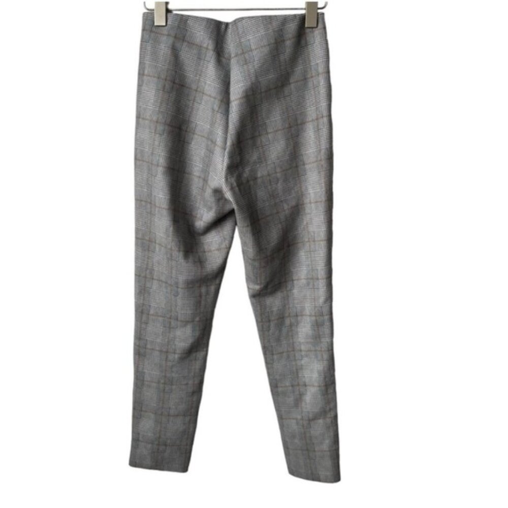 Zara Plaid houndstooth grey Womens pull on leggings size medium - Picture 4 of 7